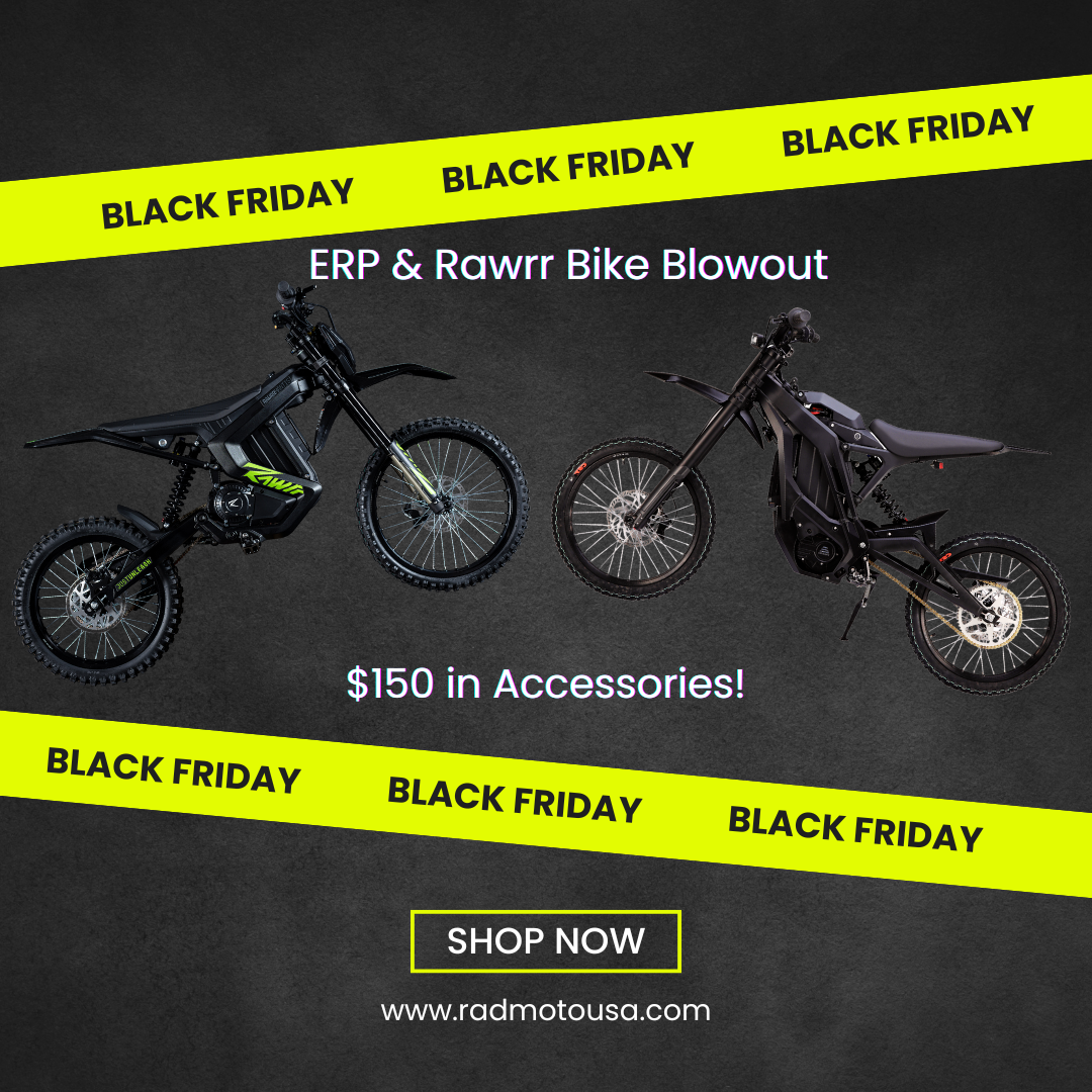 Black Friday 2024: The Ultimate Deal for Electric Motorcycle and Dirt Bike Enthusiasts