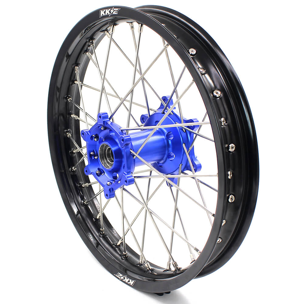 KKE 21 & 18 Enduro Wheels for YAMAHA WR250F 2017-2018 WR450F 2016-2018 Blue&Black 270mm Disc