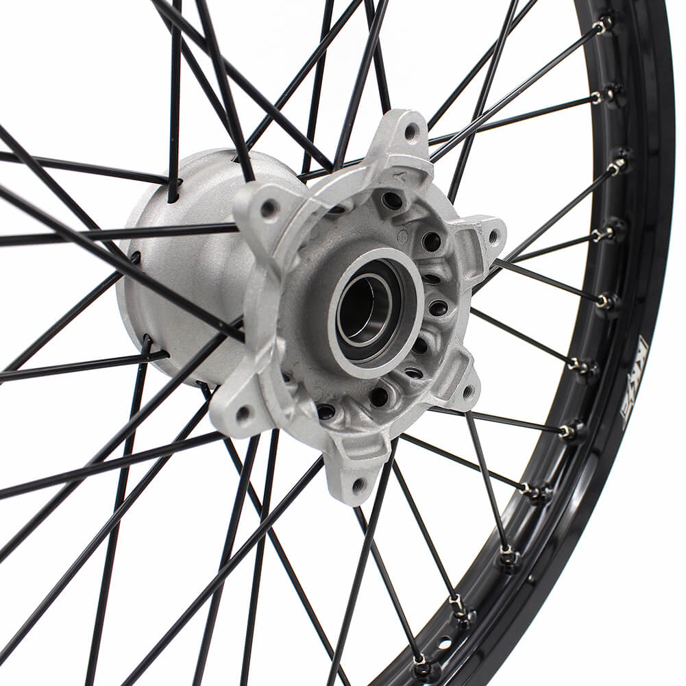 KKE 21 & 19 Casting MX Wheels for YAMAHA YZ250F 2001-2021 YZ450F 2003 Silver