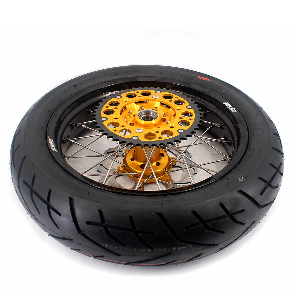 KKE 3.5/4.25*17" Supermoto Wheels For SUZUKI DRZ400SM 2005-2024 CST Tires