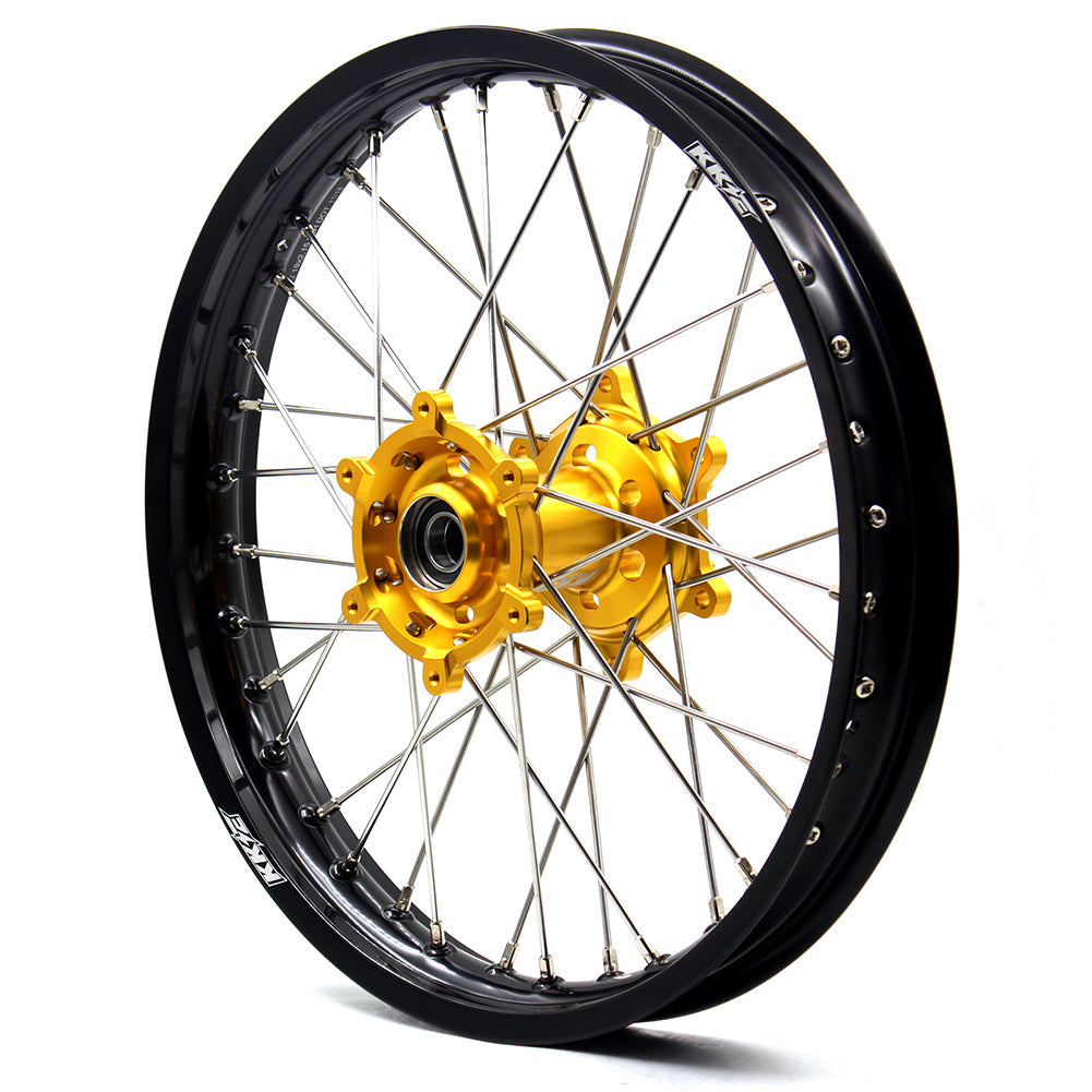 KKE 21 & 19 Wheels for Suzuki RMZ250 2007 RMZ450 2005-2024 Gold&Black