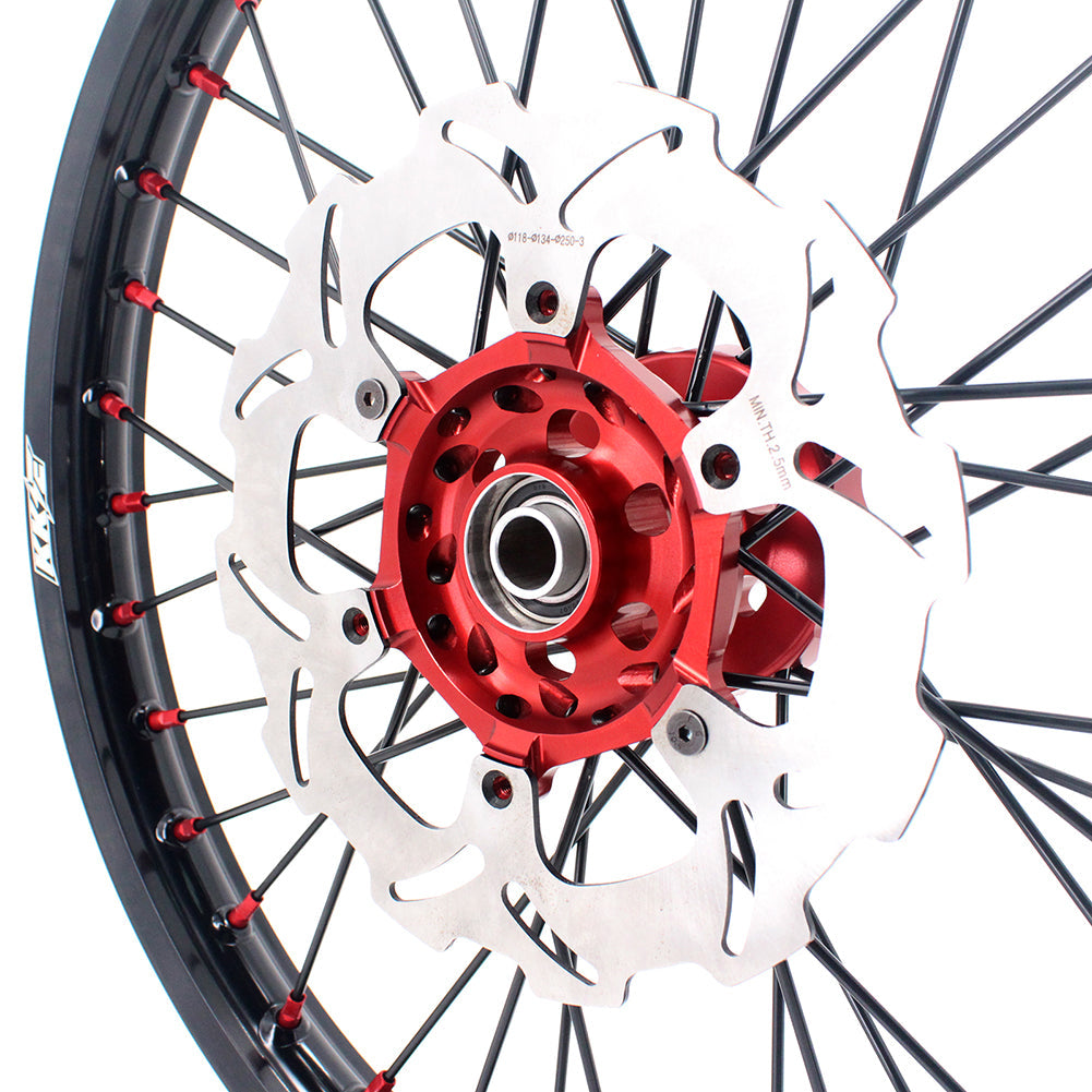 KKE 21 & 19 MX Spoked Race Wheels For SUZUKI RM125 RM250 1996 1997 1998 1999 2000