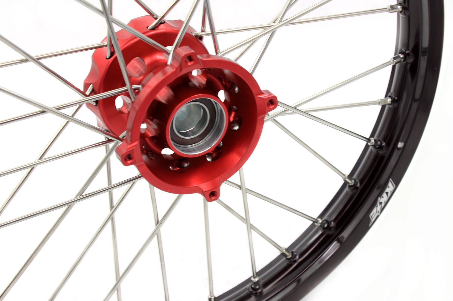 KKE 17"*1.4/14"*1.6 Spoked Small Kid's Wheels Set For KTM SX 85 2003-2020 Red Hub