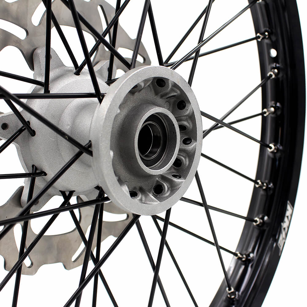 KKE 21 & 19 Casting MX Wheels for YAMAHA YZ250F 2001-2021 YZ450F 2003 Silver