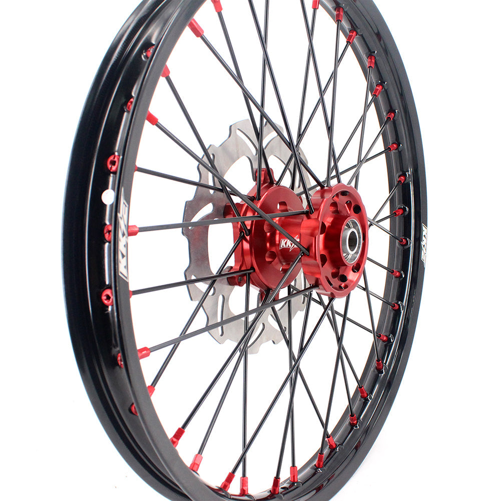 KKE 21 & 19 MX Spoked Race Wheels For SUZUKI RM125 RM250 1996 1997 1998 1999 2000