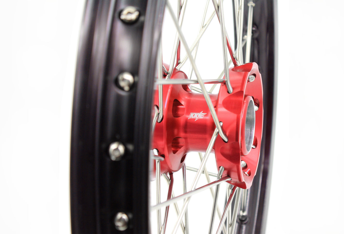 KKE 17"*1.4/14"*1.6 Spoked Small Kid's Wheels Set For KTM SX 85 2003-2020 Red Hub