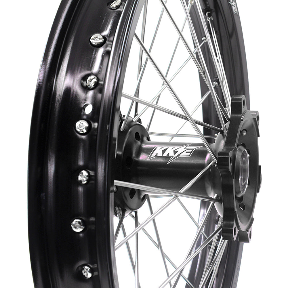 KKE 21 & 18 Enduro Wheels Rims for Husqvarna TE TC FE FC SMR TXC 2000-2013 Red Hubs