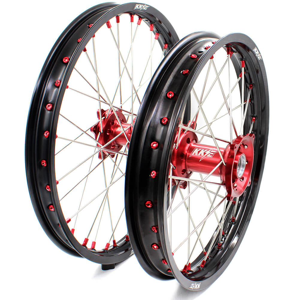 KKE 21" 19" or 21" 18" Spoke Wheels Rims For HONDA CRF250R 2004-2013 CRF450R 2002-2012