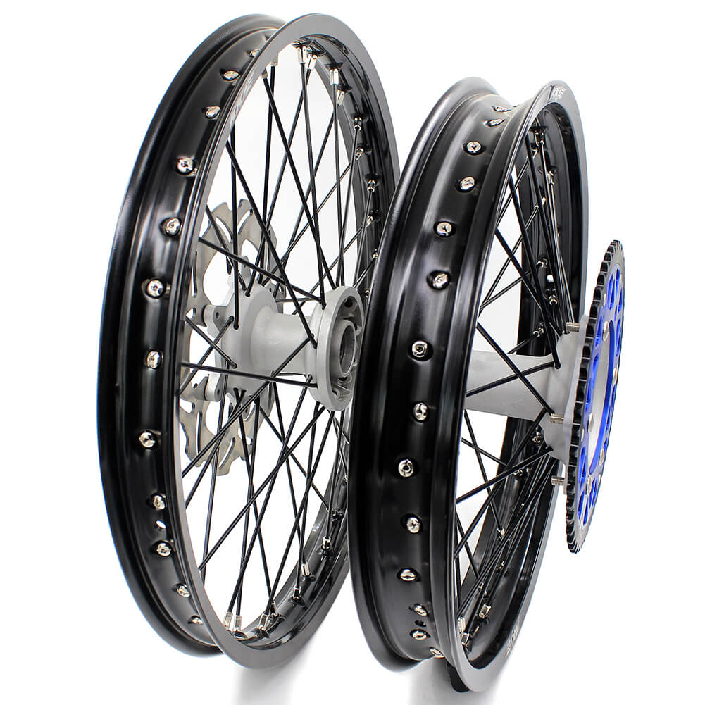 KKE 21 & 19 Casting MX Wheels for YAMAHA YZ250F 2001-2021 YZ450F 2003 Silver