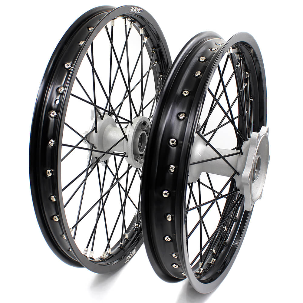 KKE 21 & 19 Casting MX Wheels for YAMAHA YZ250F 2001-2021 YZ450F 2003 Silver