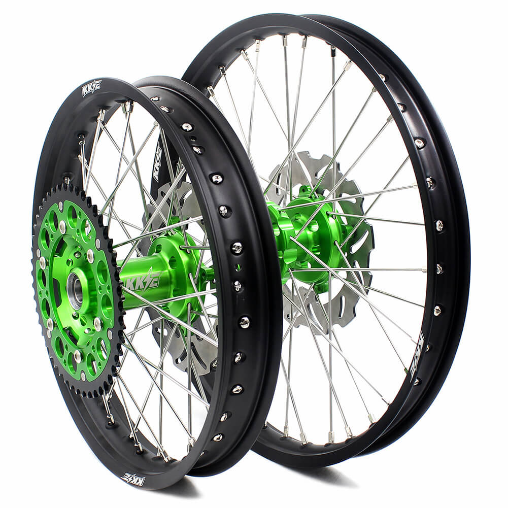 KKE 21/18 Enduro or 21/19 MX Wheels for Kawasaki KX125 KX250 2003-2005 Disc