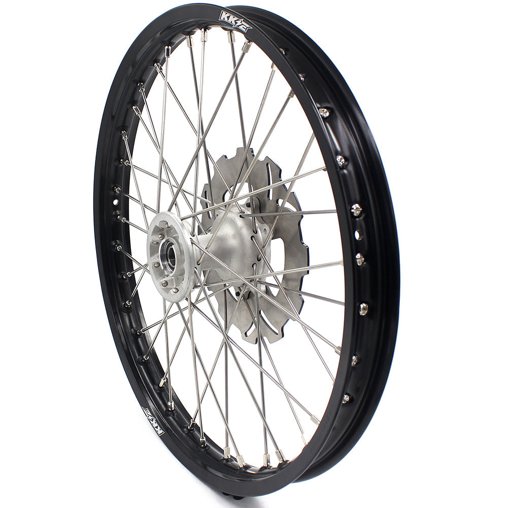 KKE 21 & 19 Casting MX Rims for Honda XR400R 96-04 XR600R 91-2000 240MM/220MM Disc Silver&Black
