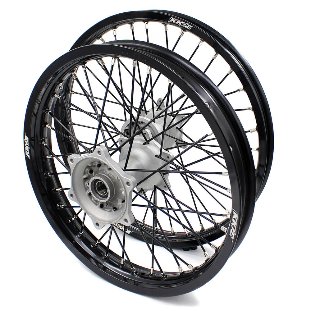 KKE 21 & 19 Casting MX Wheels for YAMAHA YZ250F 2001-2021 YZ450F 2003 Silver