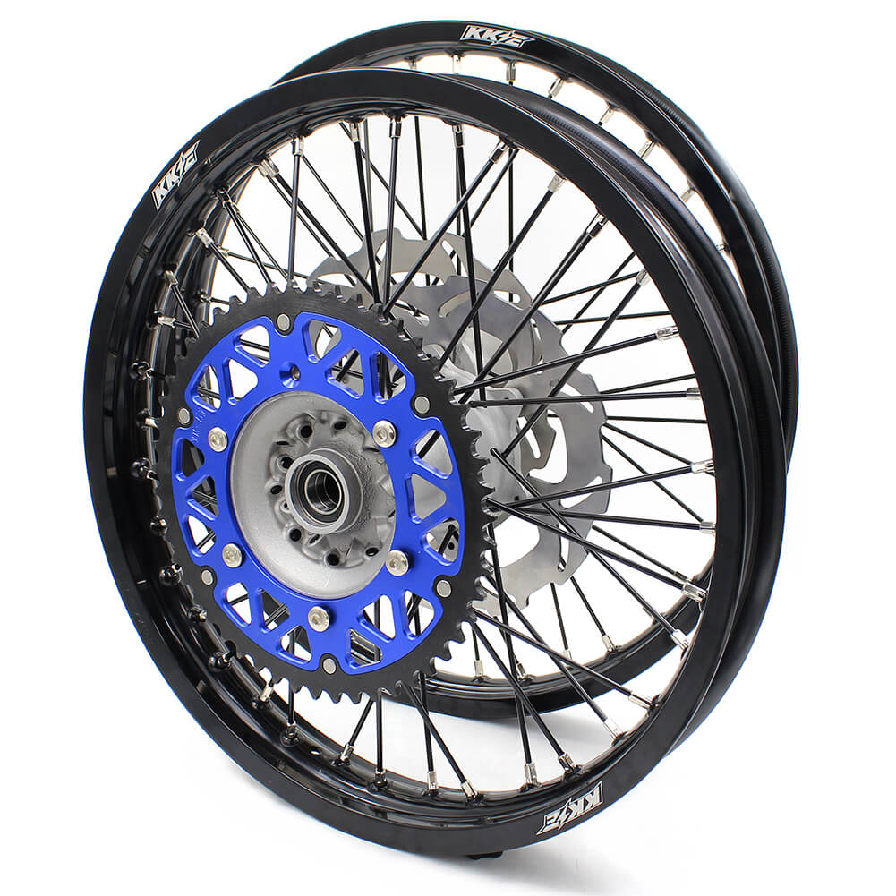 KKE 21 & 19 Casting MX Wheels for YAMAHA YZ250F 2001-2021 YZ450F 2003 Silver