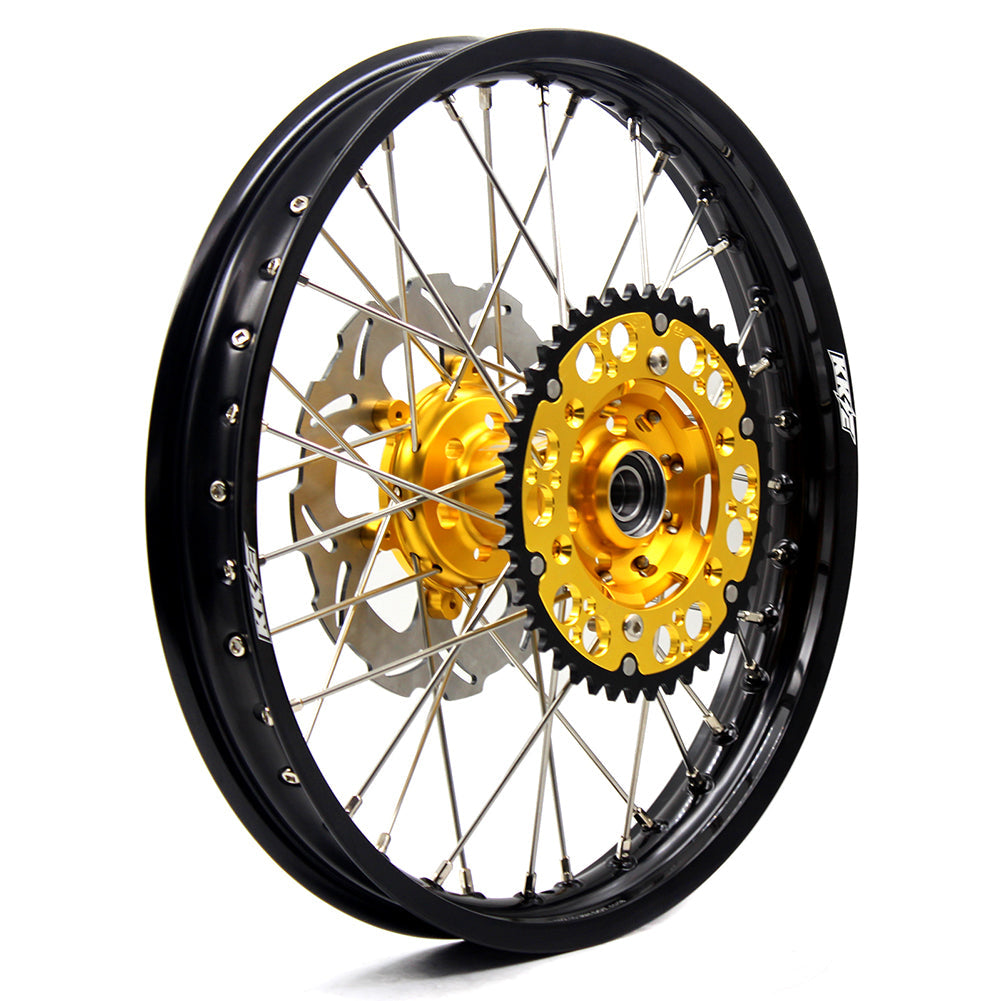 KKE 21 & 19 Wheels for Suzuki RMZ250 2007 RMZ450 2005-2024 Gold&Black