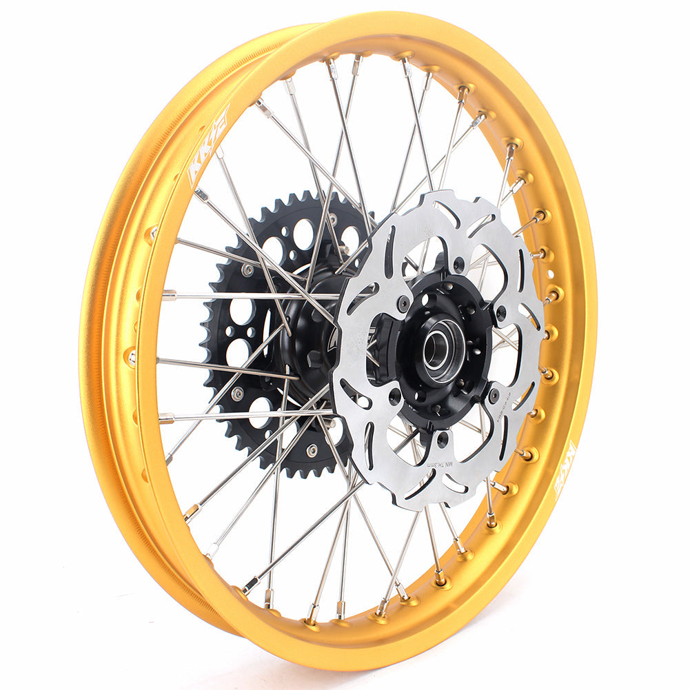 KKE 21 & 19 MX Gold Rims for Suzuki RM125 RM250 1996-2000 Black Hub