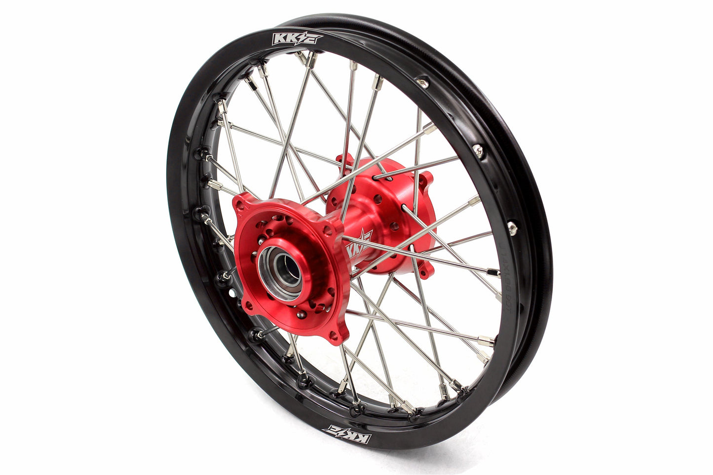 KKE 17"*1.4/14"*1.6 Spoked Small Kid's Wheels Set For KTM SX 85 2003-2020 Red Hub