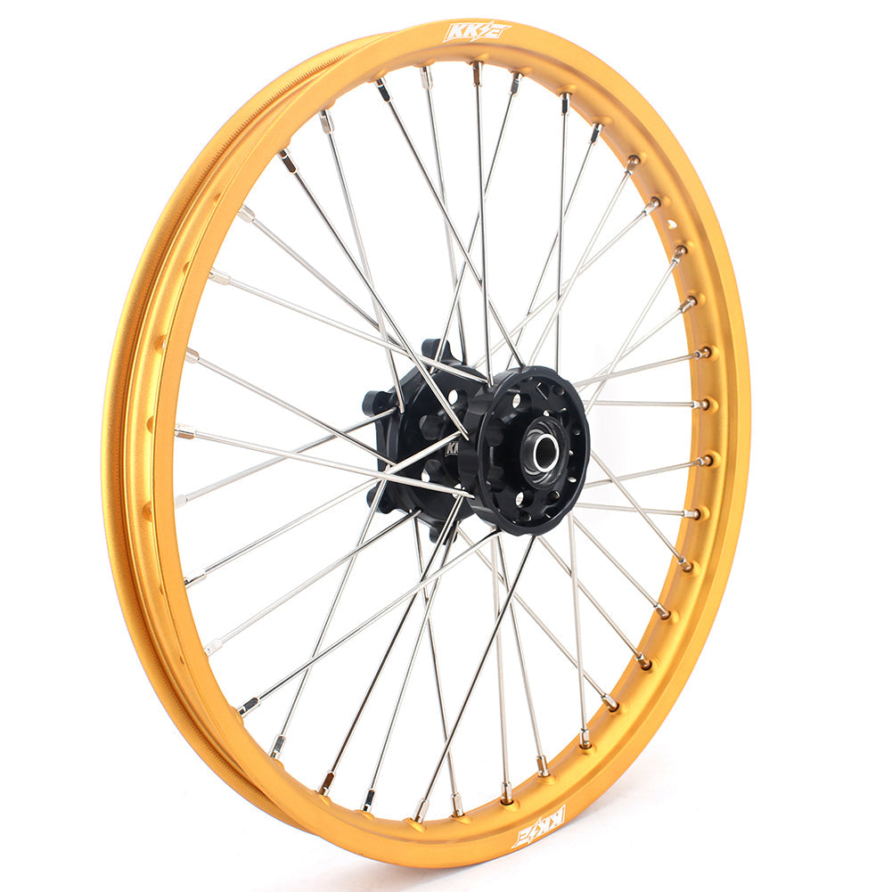 KKE 21 & 19 MX Gold Rims for Suzuki RM125 RM250 1996-2000 Black Hub