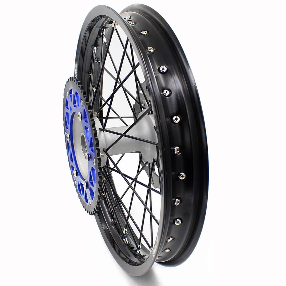 KKE 21 & 19 Casting MX Wheels for YAMAHA YZ250F 2001-2021 YZ450F 2003 Silver