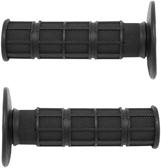 Black Half Waffle Grips for 7/8" Handlebars