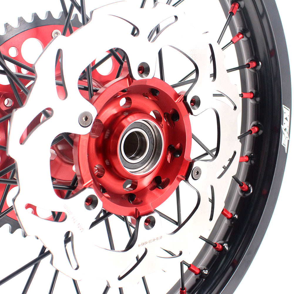 KKE 21 & 19 MX Spoked Race Wheels For SUZUKI RM125 RM250 1996 1997 1998 1999 2000