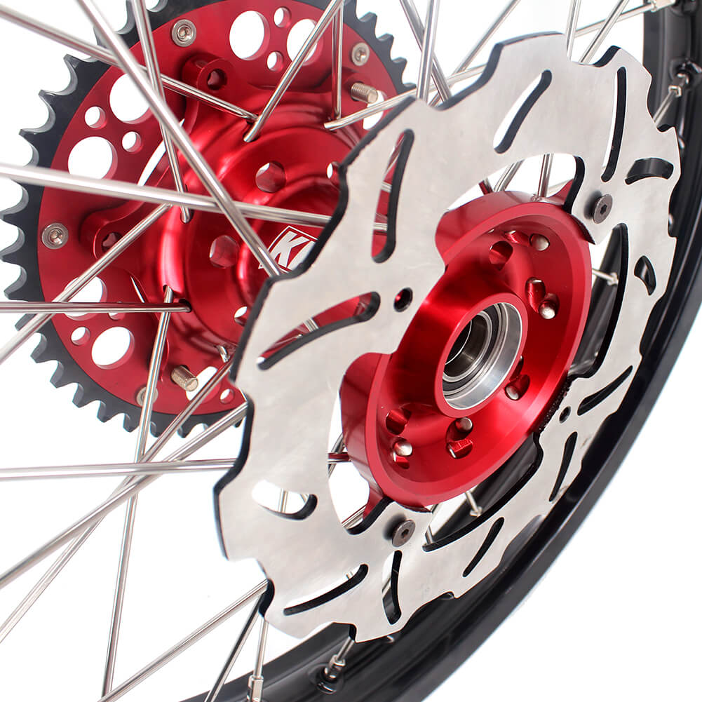 KKE 21&18 21&19 Wheels for HONDA CR125R 1998-2001 CR250R 1997-2001 Red&Black