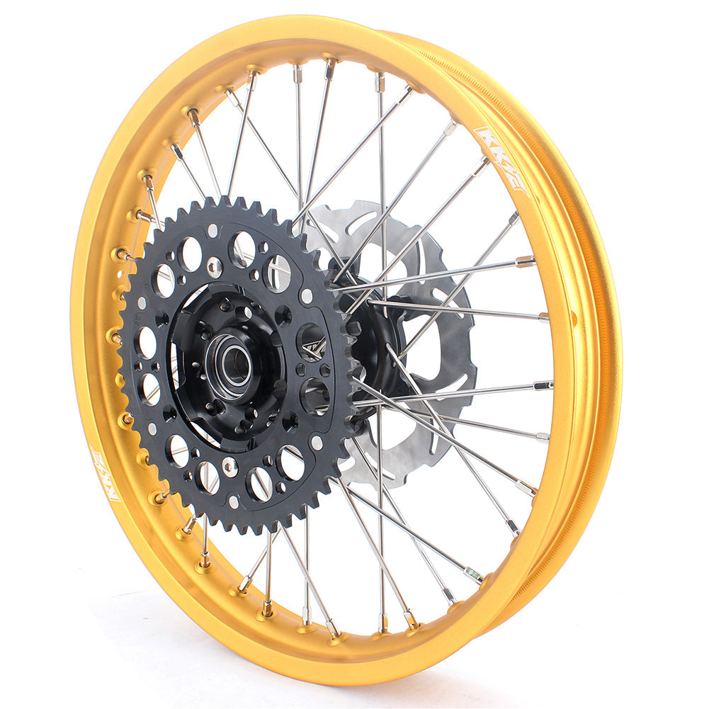 KKE 21 & 19 MX Gold Rims for Suzuki RM125 RM250 1996-2000 Black Hub