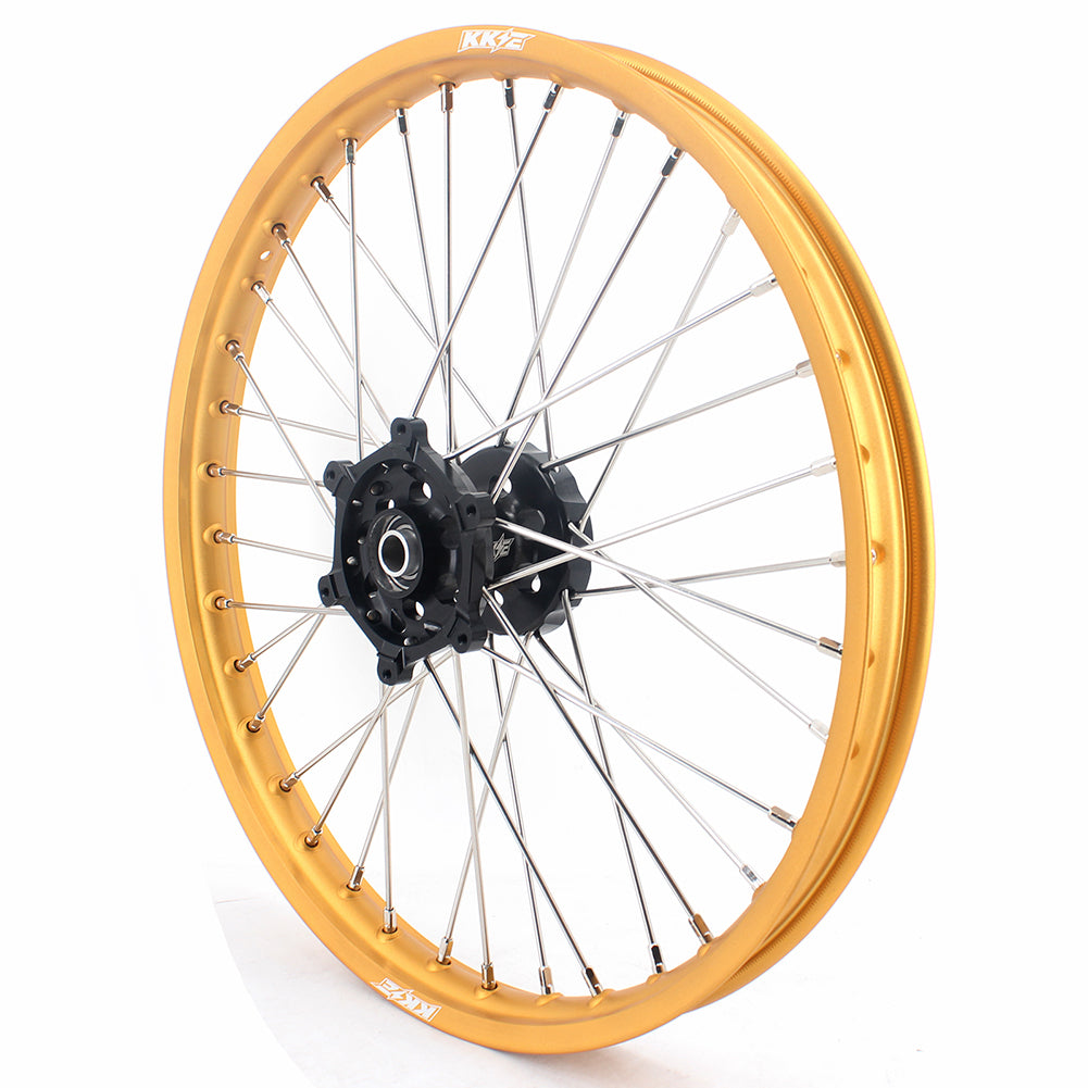 KKE 21 & 19 MX Gold Rims for Suzuki RM125 RM250 1996-2000 Black Hub