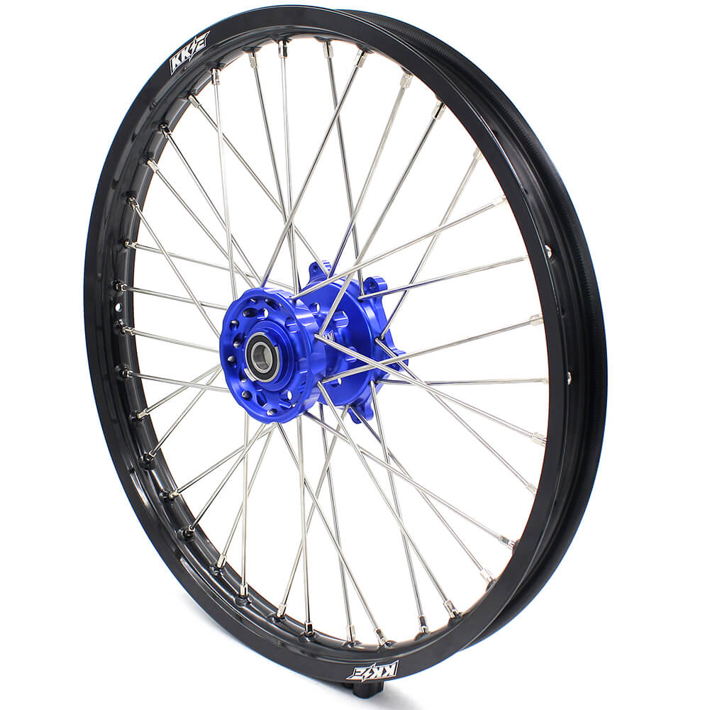 KKE 21 & 18 Enduro Wheels for YAMAHA WR250F 2017-2018 WR450F 2016-2018 Blue&Black 270mm Disc