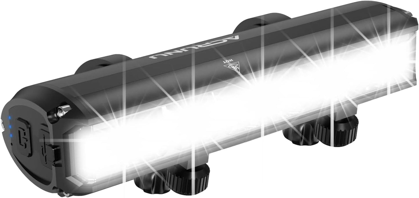 3400LM USB Rechargeable LED Bike Light Bar