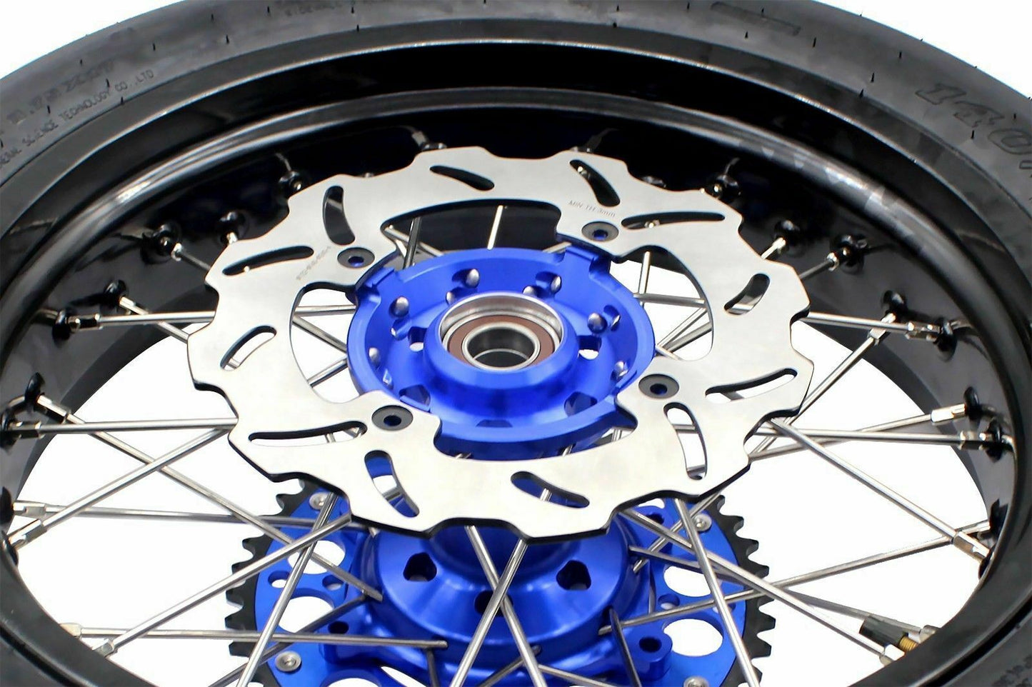 KKE 17inch KX450 KX250F 2020 KX450F 2019-2021 KX450 2019-2023 For KAWASAKI Supermoto Rims CST Tires Blue