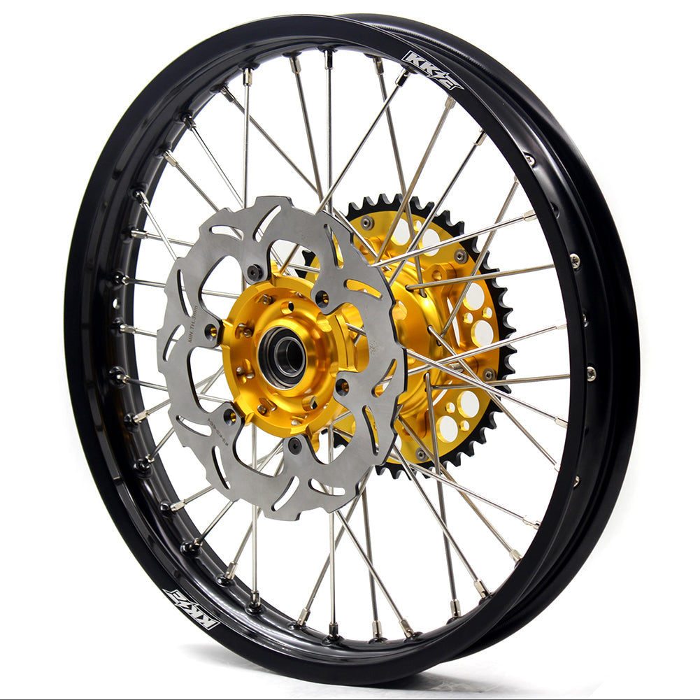 KKE 21 & 19 Wheels for Suzuki RMZ250 2007 RMZ450 2005-2024 Gold&Black