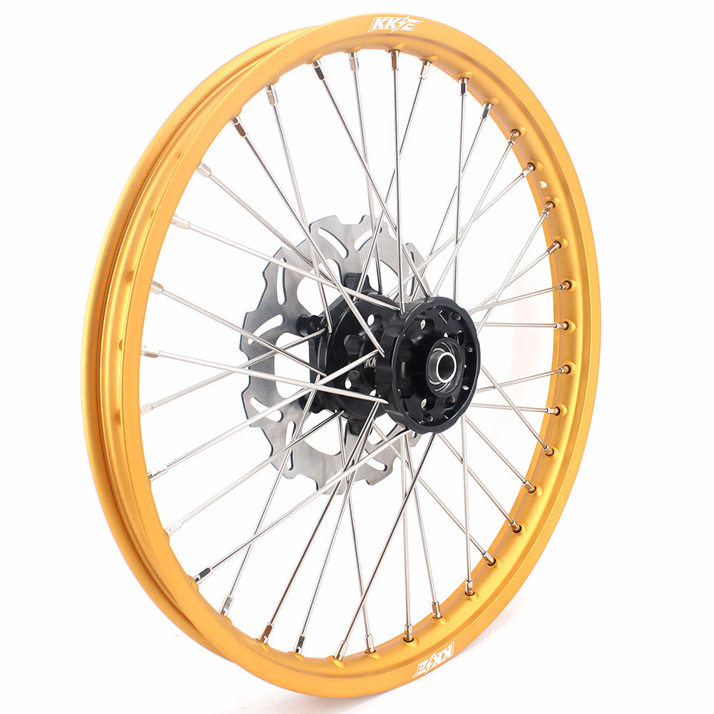 KKE 21 & 19 MX Gold Rims for Suzuki RM125 RM250 1996-2000 Black Hub