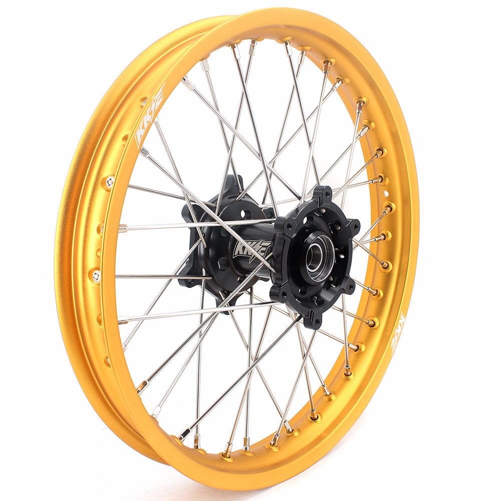 KKE 21 & 19 MX Gold Rims for Suzuki RM125 RM250 1996-2000 Black Hub