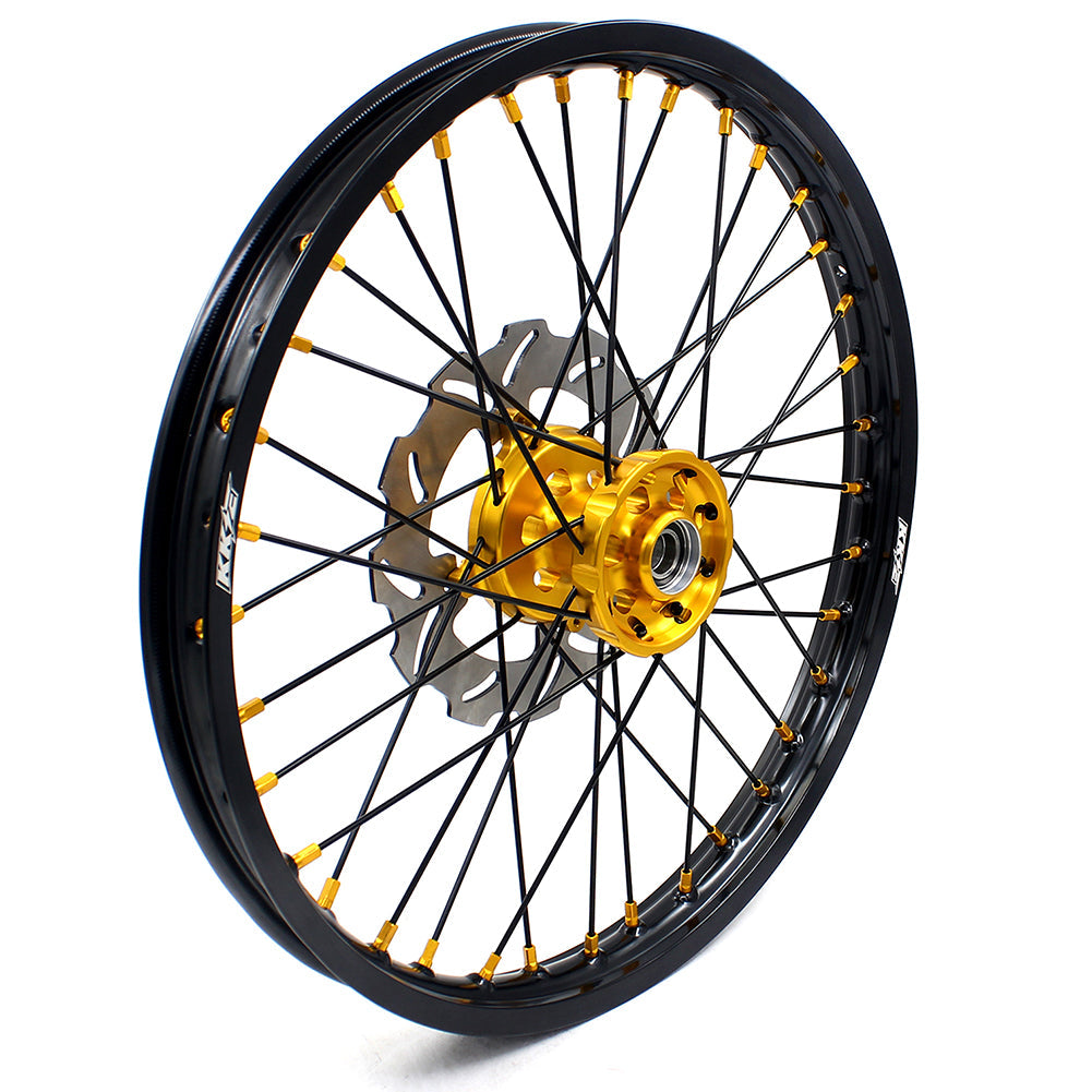 KKE 21 & 19 MX Wheels Rims for SUZUKI RMZ250 2007-2024 RMZ450 2005-2024 Black Spokes