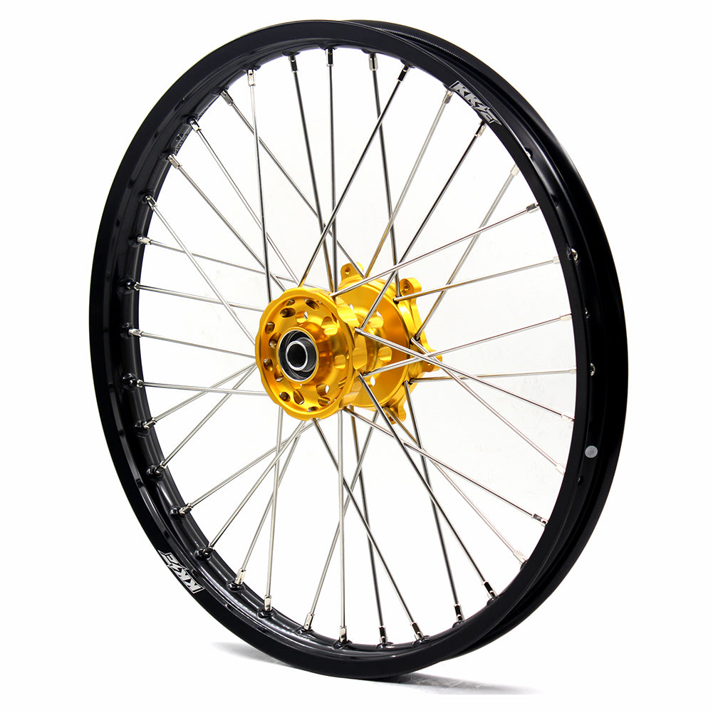 KKE 21 & 19 Wheels for Suzuki RMZ250 2007 RMZ450 2005-2024 Gold&Black