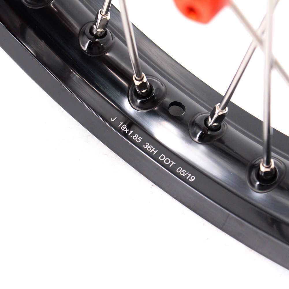 KKE 1.85*19 & 2.15*19 Flat Track Wheels for KTM EXC EXC-F EXC-W 125-530CC 2003-2024 Spoked Rims