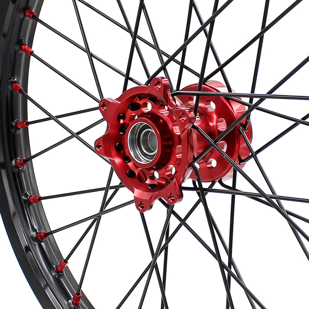 KKE 21in. 19in. or 21in. 18in. Motorcycle Spoked Wheels Rims For HONDA CRF250R 2004-2013 CRF450R 2002-2012