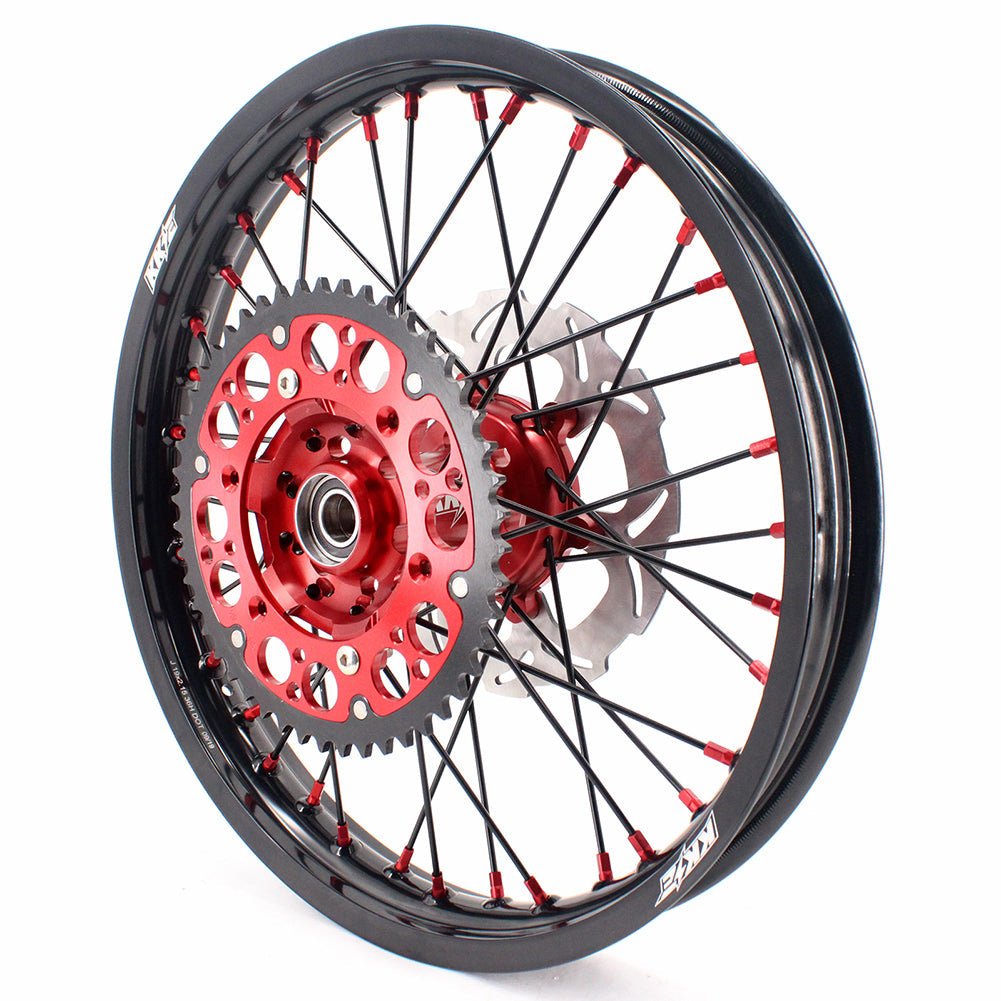 KKE 21 & 19 MX Rims for Suzuki RMZ250 2007-2024 RMZ450 2005-2024 Black Spokes