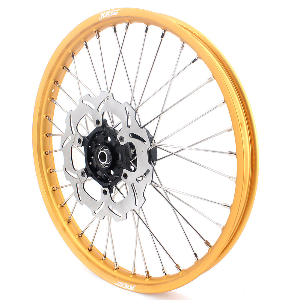 KKE 21 & 19 MX Gold Rims for Suzuki RM125 RM250 1996-2000 Black Hub