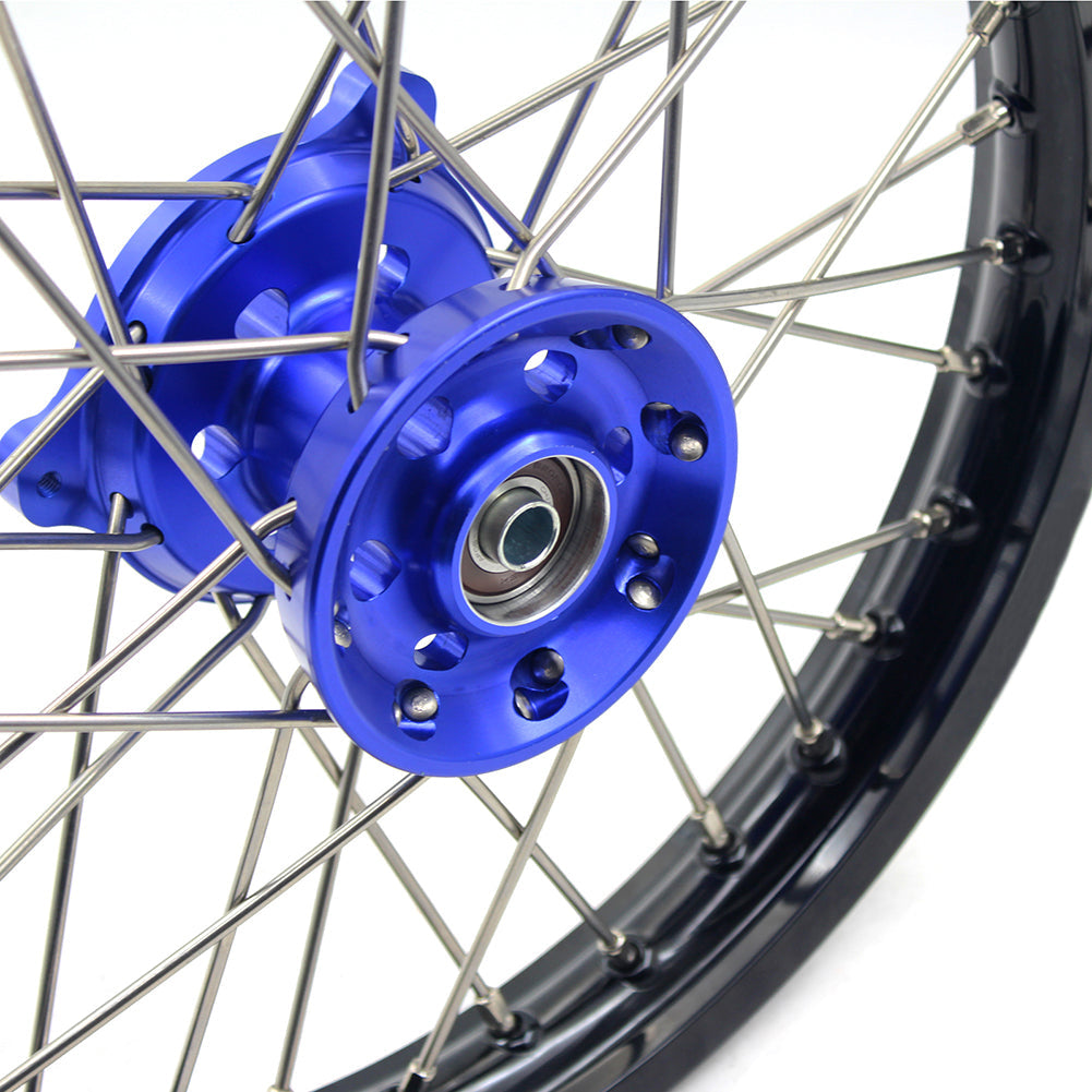 KKE 14 & 12 Kids Wheels Rims Set for YAMAHA YZ65 2018-2023 Blue