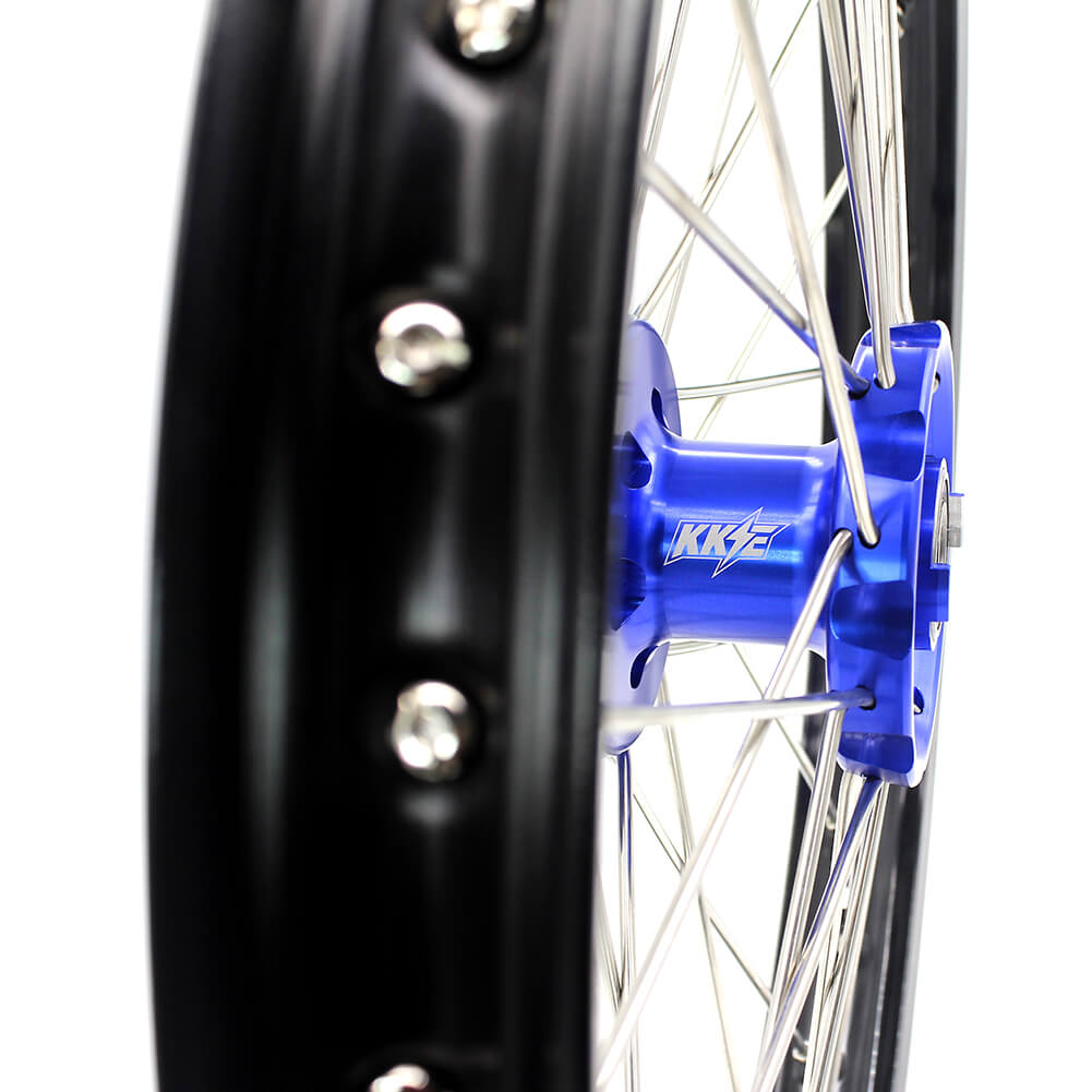 KKE 21 & 18 Enduro Wheels for YAMAHA WR250F 2017-2018 WR450F 2016-2018 Blue&Black 270mm Disc