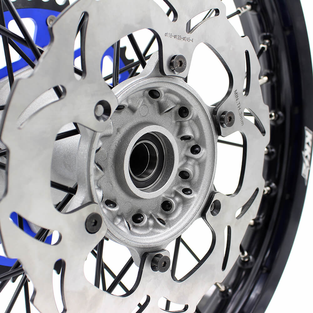 KKE 21 & 19 Casting MX Wheels for YAMAHA YZ250F 2001-2021 YZ450F 2003 Silver