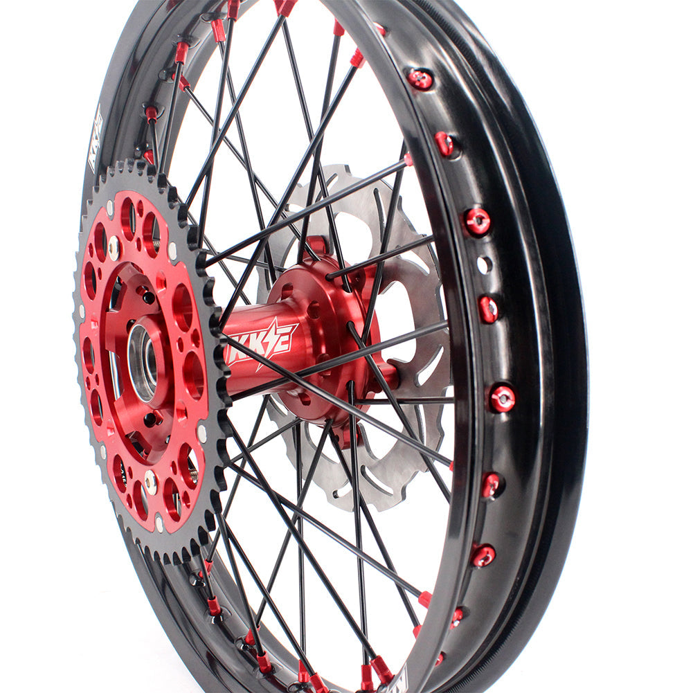KKE 21 & 19 MX Rims for Suzuki RMZ250 2007-2024 RMZ450 2005-2024 Black Spokes