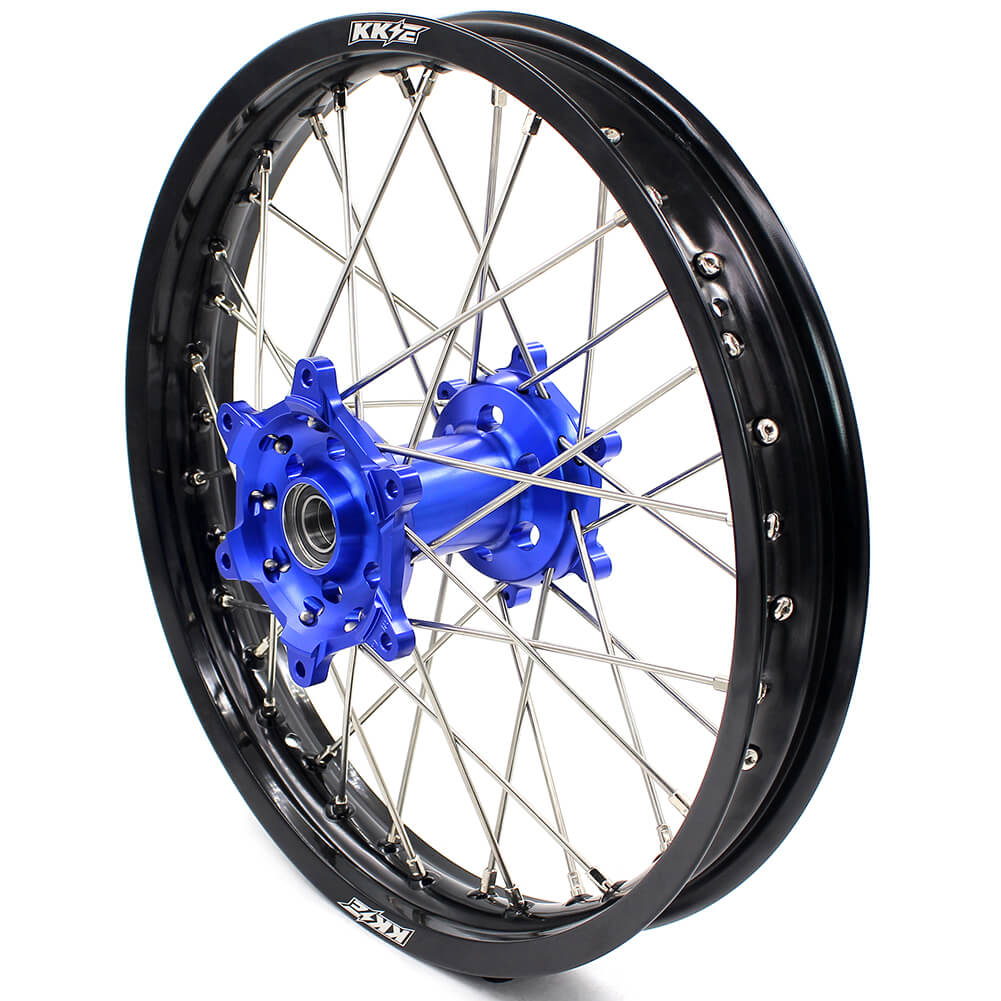KKE 21 & 18 Enduro Wheels for YAMAHA WR250F 2017-2018 WR450F 2016-2018 Blue&Black 270mm Disc