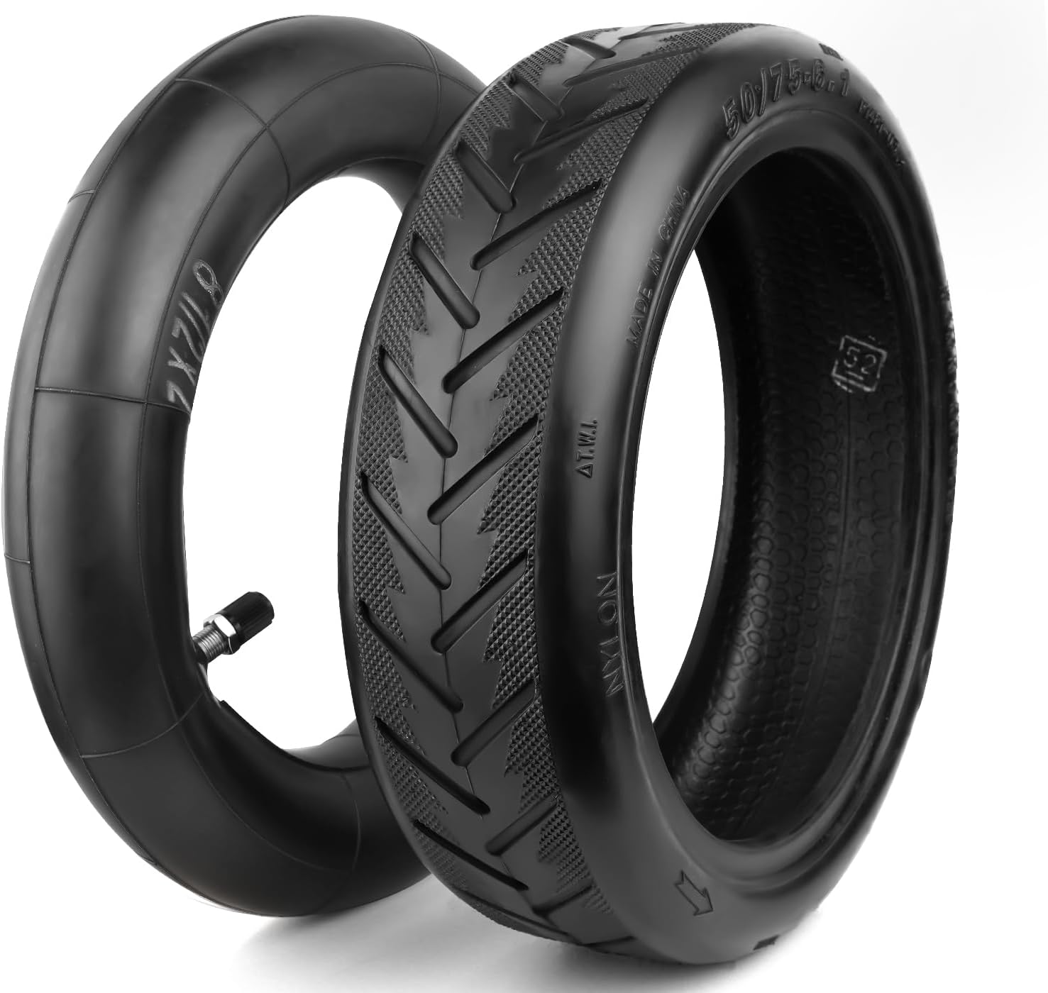 8.5 50/75-6.1,Thickened Tyre Inner Tube Tire+Inner Tube For M365