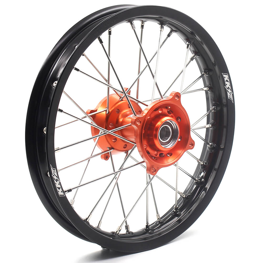 KKE 17"*1.4/14"*1.6 Kid's Small Wheels Rims Fit KTM SX 85 2003-2020 Orange Hub