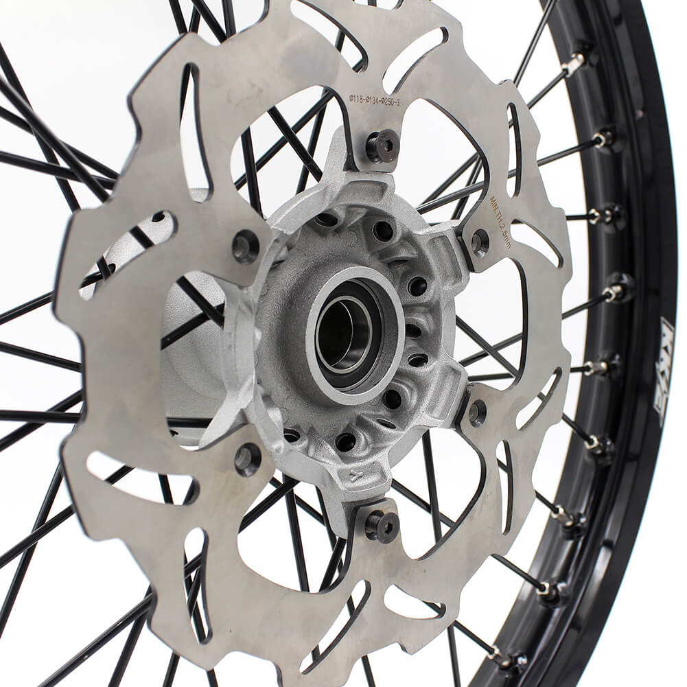 KKE 21 & 19 Casting MX Wheels for YAMAHA YZ250F 2001-2021 YZ450F 2003 Silver