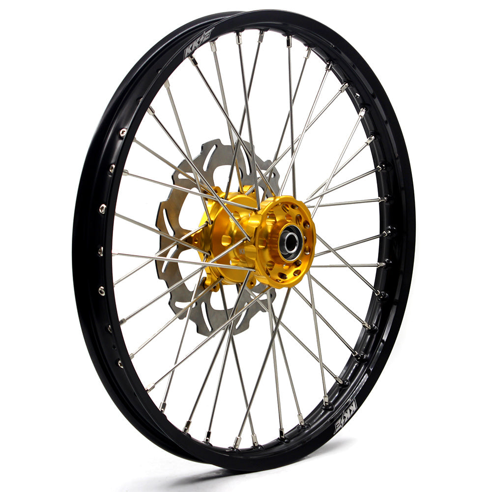 KKE 21 & 19 Wheels for Suzuki RMZ250 2007 RMZ450 2005-2024 Gold&Black