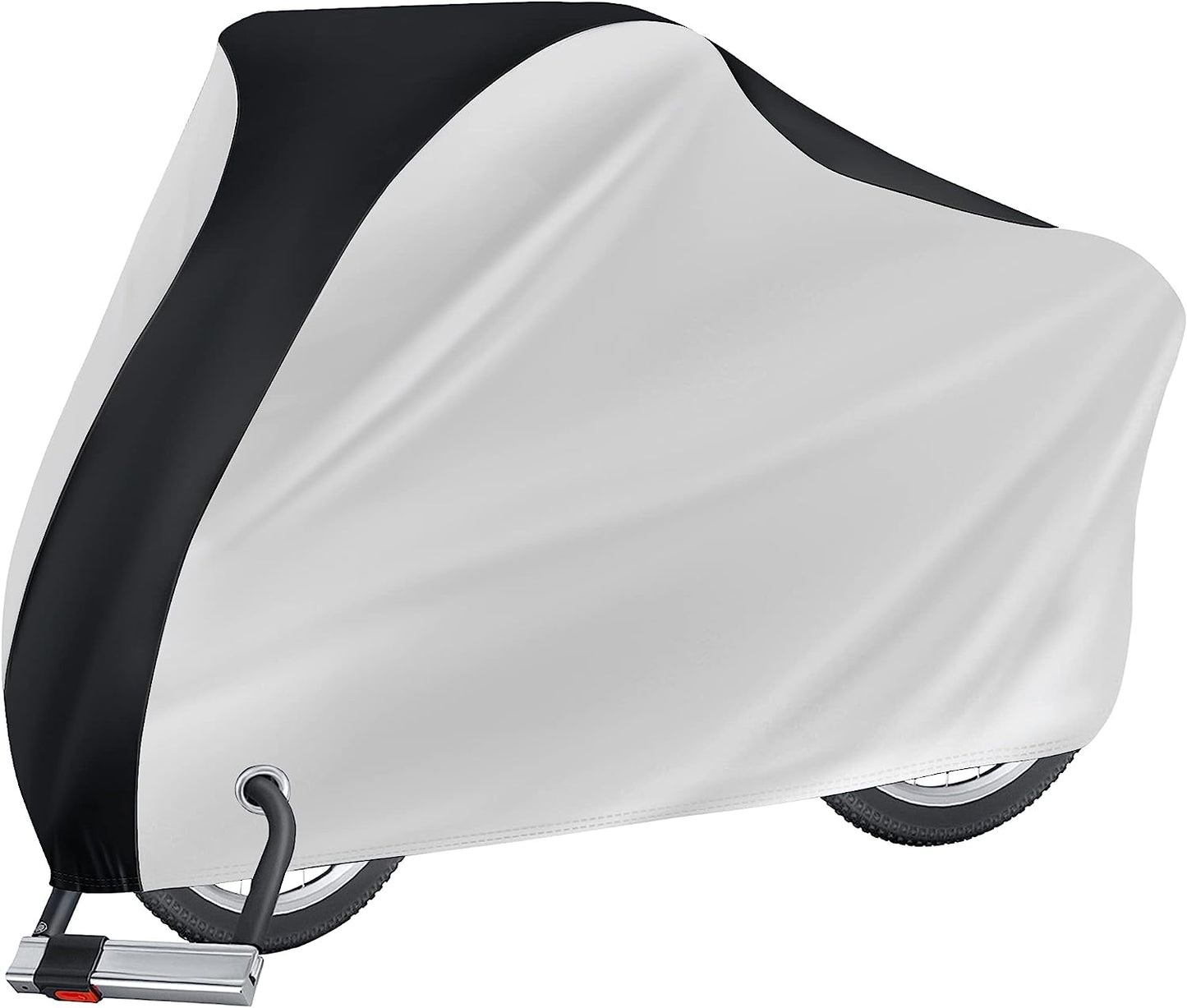 Bike Cover Outdoor Waterproof, Covers Rain Sun UV Dust Wind Proof with Lock Hole for Mountain Road Electric Bike